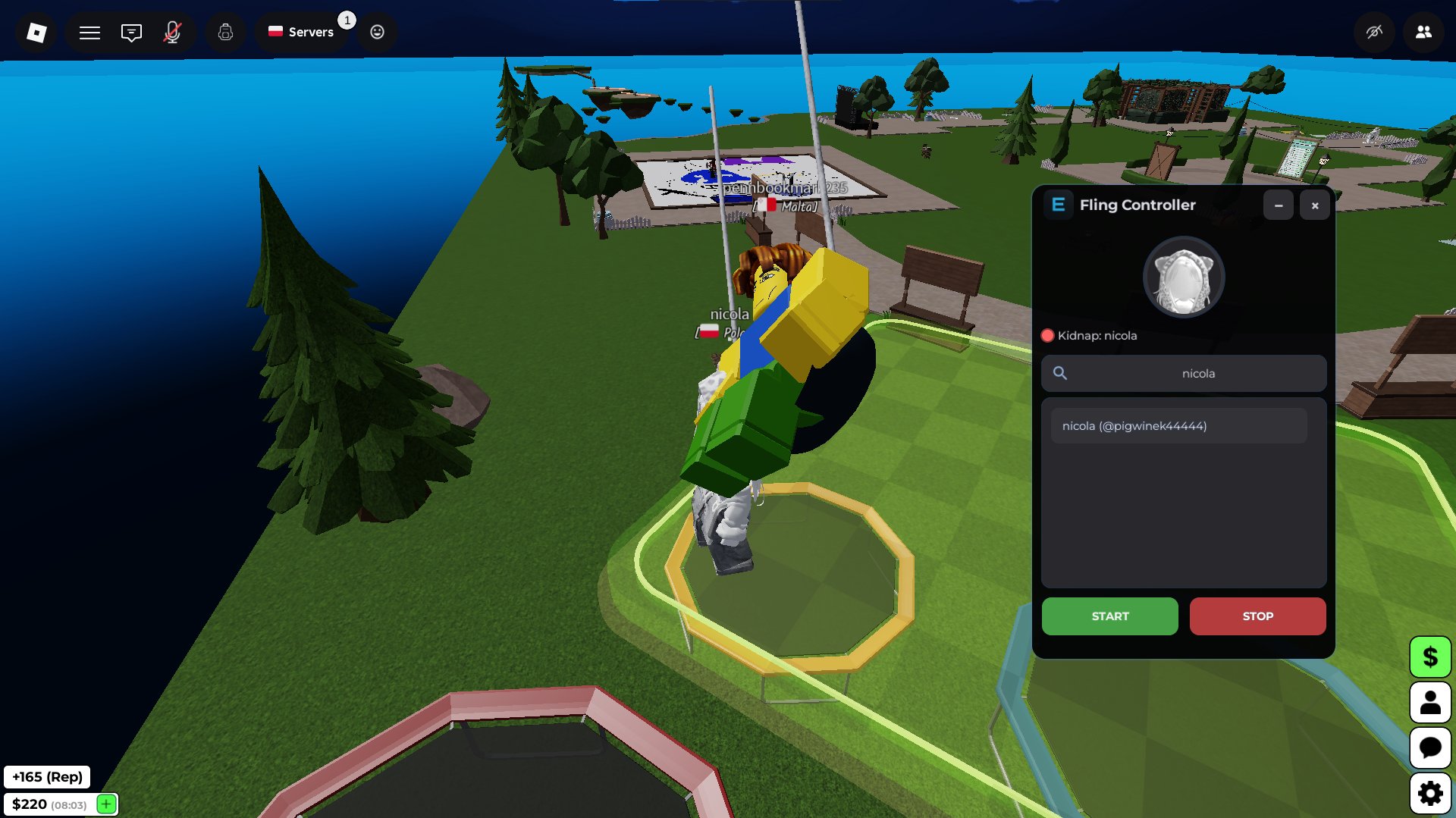 Fling Controller Feature